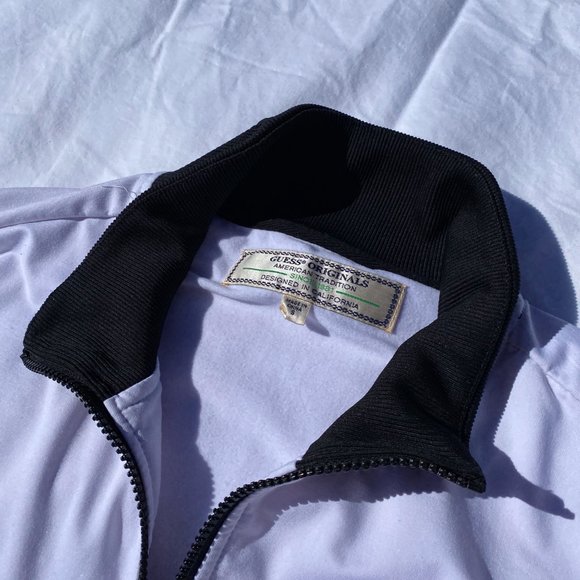 Small black and white guess track jacket - Picture 2 of 5